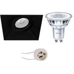 LED Lamp Set - 4W Dimbare Kantelbare Vierkante Inbouwspot Ma, Verzenden, Nieuw