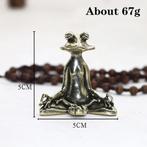 Mini Kikker Meditatie Beeld - Decor Miniatuur Ornament Koper, Verzenden, Nieuw