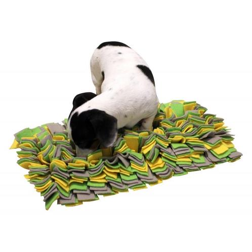 Snuffelkleed geel/groen/ grijs, 50 x 30 cm - kerbl, Dieren en Toebehoren, Honden-accessoires, Nieuw