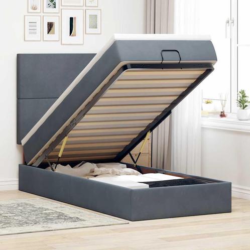 vidaXL Ottoman bed met matrassen 90x190cm fluweel, Huis en Inrichting, Slaapkamer | Bedden, Nieuw, Verzenden