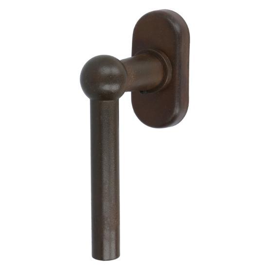 Raamkruk L draai kiep, ijzer geroest, Doe-het-zelf en Bouw, Hang- en Sluitwerk, Klink of Kruk, Nieuw, Overige materialen