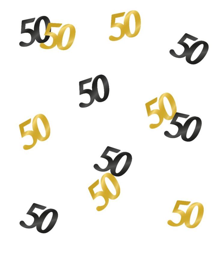 Tafelconfetti 50 Jaar 20gr, Hobby en Vrije tijd, Feestartikelen, Nieuw, Verzenden