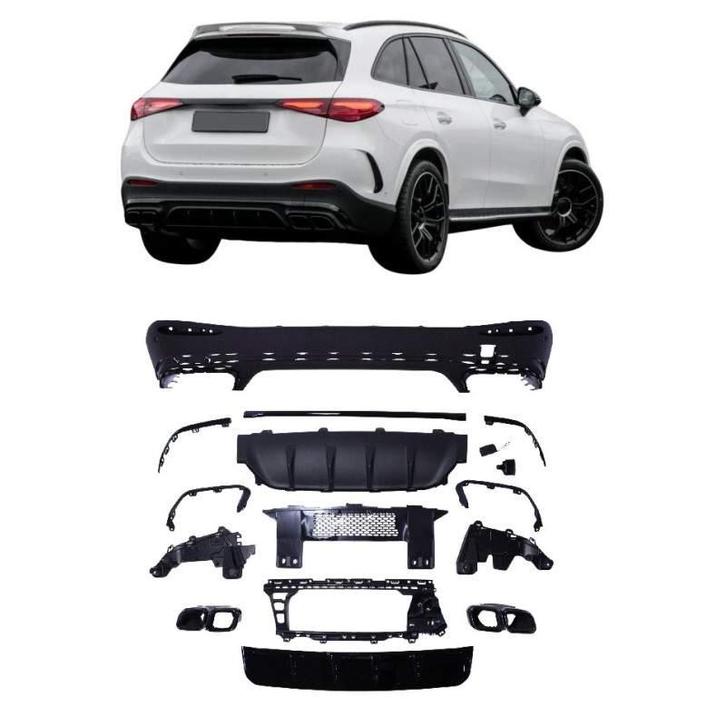 Diffuser voor mercedes glc 63 amg suv x254 zwart, Auto-onderdelen, Carrosserie