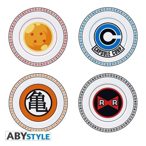 Draon Ball Emblems Set van 4 Borden, Verzamelen, Film en Tv, Ophalen of Verzenden