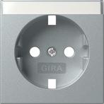 Gira Schuko Inlet Socket System 55 Aluminum Cover - 494726, Verzenden