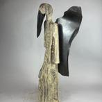 Karol Dusza (XX-XXI) - The bird - 68 cm wooden sculpture, Antiek en Kunst
