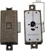 Spanjoletslot 20 mm links brons, Klink of Kruk