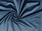 10 meter fluweel stof - Jeans - 150cm breed, Hobby en Vrije tijd, Overige kleuren, Verzenden, 120 cm of meer, Polyester