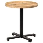 vidaXL Table de bistro Ronde Ø70x75 cm Bois de manguier, Huis en Inrichting, Tafels | Eettafels, Verzenden