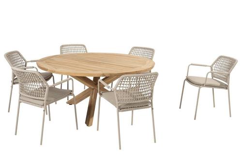 Taste by 4 Seasons Barista tuinset latte met Prado teak, Tuin en Terras, Tuinsets en Loungesets
