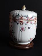 Theekistje / doosje (2) - Porselein, Hout