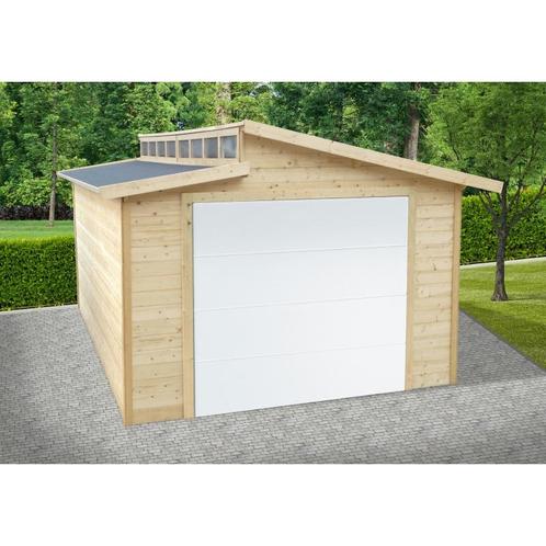 Garage in hout - torino 3600 x 5700 mm 28 mm wanddikte - art, Tuin en Terras, Tuinhuizen, Nieuw