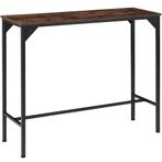 tectake Bartafel Kerry 120x40x100,5cm - Industrieel hout don, Huis en Inrichting, Tafels | Eettafels, Verzenden, Nieuw