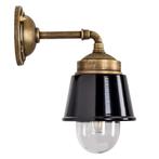 Stal- & Boerderijlampen Kostas Brass 90 Muurlamp Brons/Zwart, Tuin en Terras, Buitenverlichting, Verzenden, Nieuw