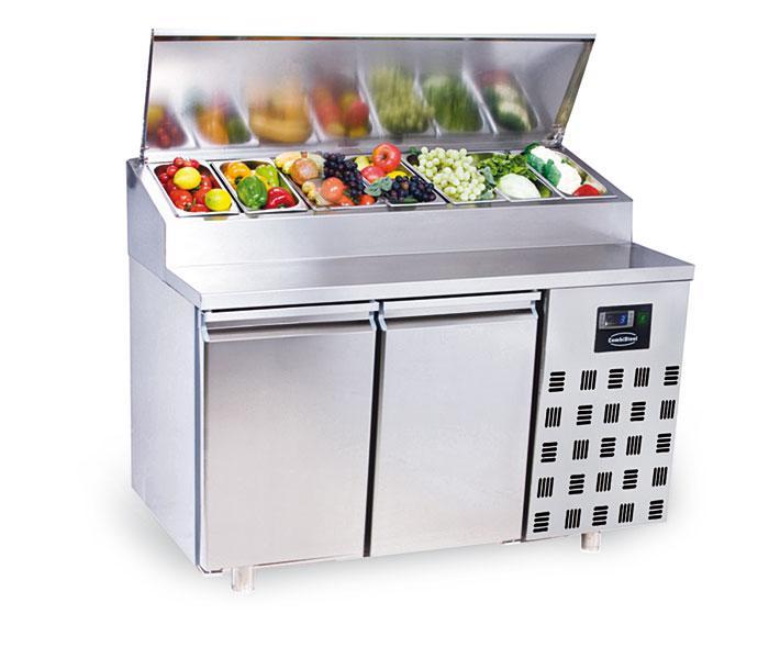Saladette 2 Deuren 7X 1/3Gn Pan, Articles professionnels, Horeca | Équipement de cuisine, Envoi