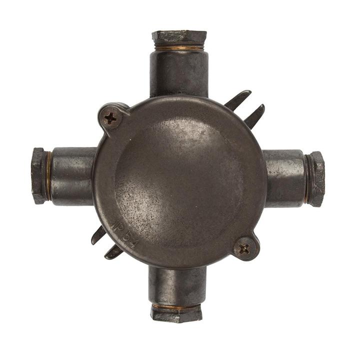 Jaren 30 Schakelmateriaal Jaren 30 Vintage Lasdoos X Zwart B, Tuin en Terras, Buitenverlichting, Verzenden