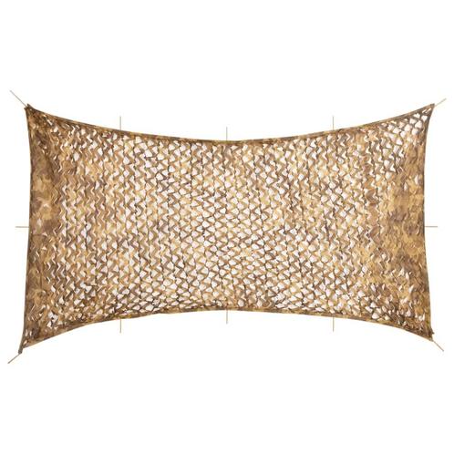 vidaXL Camouflagenet met opbergzak 816x520 cm zandkleurig, Sport en Fitness, Schietsport-accessoires, Nieuw, Verzenden