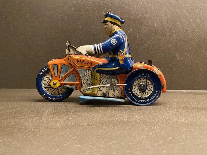 Marx - Grande moto de police à remontoir Marx - Jouet en, Antiek en Kunst, Antiek | Speelgoed