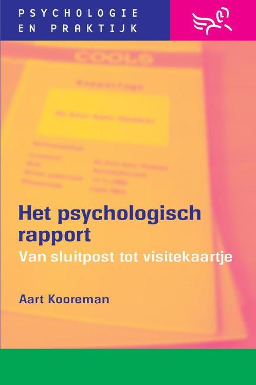 Het psychologisch rapport / Psychologie & praktijk, Boeken, Psychologie, Zo goed als nieuw, Verzenden