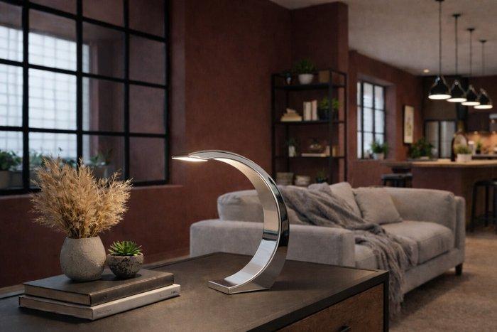 Alinea - Lampe de table - Lune à moitié brillante - acier, Antiquités & Art, Antiquités | Meubles | Chaises & Canapés