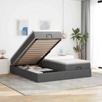 vidaXL Ottoman bed met matrassen 180x200cm stof donkergrijs, Huis en Inrichting, Slaapkamer | Bedden, Verzenden, Nieuw