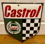 Rare Castrol Oil Enamel Advertising Sign Garage Dealer Wall