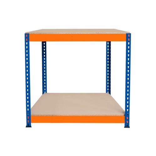 Werkbank met 2 Planken S-Rax - 90cm x 60cm x 90cm, Articles professionnels, Aménagement de Bureau & Magasin | Entrepôt, Rayonnage & Stockage