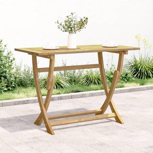 vidaXL Tuintafel inklapbaar 110x55x75 cm massief acaciahout, Tuin en Terras, Tuintafels, Nieuw, Verzenden