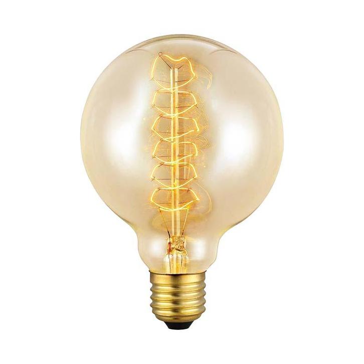 Kooldraadlamp Globe Gold Ø95 mm E27 60W, Huis en Inrichting, Lampen | Losse lampen, Verzenden