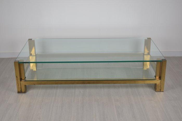 Middentafel - Messing, Glas, Plastic, Antiek en Kunst, Antiek | Meubels | Stoelen en Sofa's