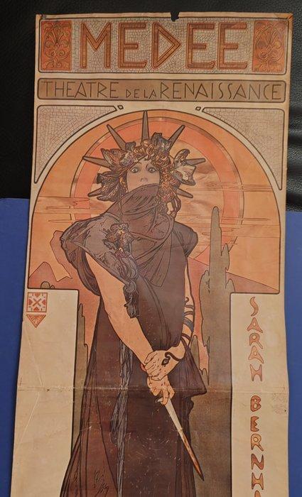 Alphonse Mucha - Imp. F. Champenois - MEDÉE Théâtre de la, Antiek en Kunst, Kunst | Tekeningen en Fotografie