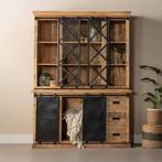 Buffetkast Mangohout Milan 220 X, Huis en Inrichting, Kasten | Buffetkasten, Verzenden, Nieuw, Overige houtsoorten, Industriële meubels