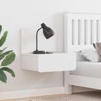 vidaXL Nachtkastje met lade Wit 44 x 32.5 x 40 cm Massief, Huis en Inrichting, Slaapkamer | Nachtkastjes, Verzenden, Nieuw