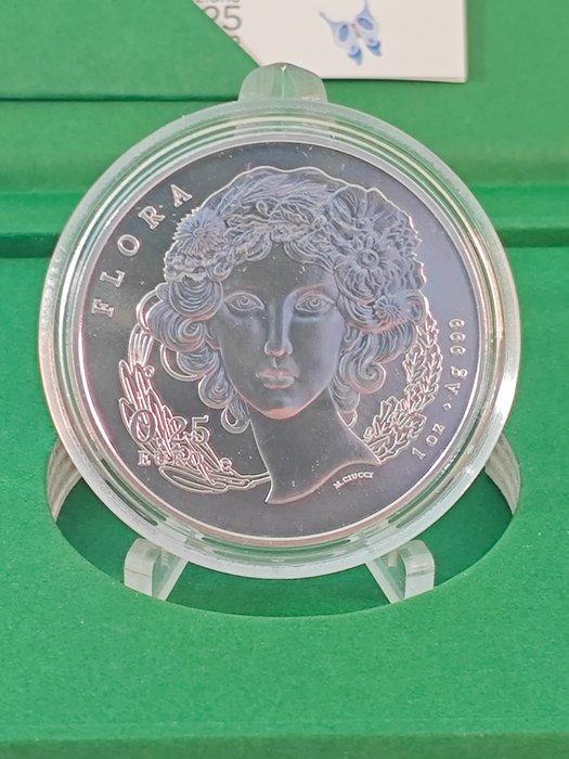 Italië. 1/4 Euro 2025 Margherita (1 Oz .999) (Zonder, Postzegels en Munten, Munten | Europa | Euromunten