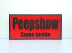 Lichtbord - Amsterdams Red-lights Peepshow come inside, Antiek en Kunst