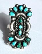 Ring Zilver, Navajo turquoise sterling zilveren ring