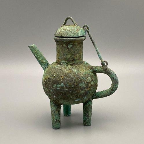 Repliek van de oude Romein Bronzen tripodvat – Opslagpot met, Antiek en Kunst, Antiek | Overige Antiek