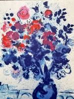 Marc Chagall (1887-1985) - Bateau mouche au bouquet, Antiek en Kunst