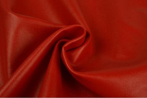 10 meter skai leer - Rood - 145cm breed, Hobby en Vrije tijd, Stoffen en Lappen, 120 cm of meer, 200 cm of meer, Rood, Nieuw, Leer of Kunstleer