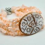 Koraal - Zilver - Armband - Echt roze koraal