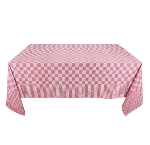 Tafelkleed Rood en Wit Geblokt 140x240cm 100% Katoen - Treb, Maison & Meubles, Cuisine | Linge de cuisine, Envoi