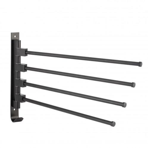 Modern handdoekenrek voor badkamer - wandmontage - zwart..., Doe-het-zelf en Bouw, Sanitair, Nieuw, Ophalen of Verzenden