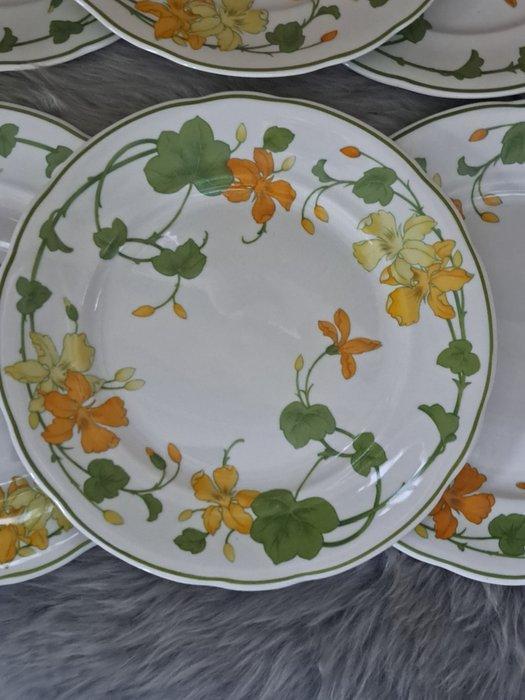 Villeroy & Boch - Ontbijtbord (8) - Geranium -, Antiek en Kunst, Antiek | Meubels | Tafels