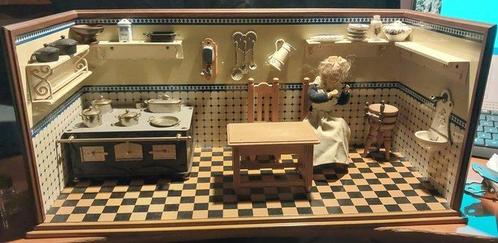 Märklin - Jouet en étain - Kitchen With Stove & Accessories, Antiek en Kunst, Antiek | Speelgoed