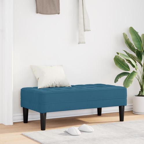 vidaXL Ligbed Blauw 113x57x39 cm Velvet, Huis en Inrichting, Overige Huis en Inrichting, Nieuw, Verzenden