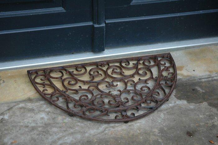 Decoratief ornament - Polen - Gietijzeren deurmat, Antiek en Kunst, Curiosa en Brocante