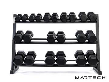 Hex halters 10-35KG incl. rack // nieuw // 10% korting