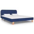 vidaXL Bedframe stof blauw 140x200 cm, Huis en Inrichting, Verzenden, Nieuw