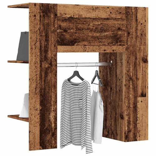 vidaXL Halmeubel 97,5x37x99 cm bewerkt hout oud houtkleurig, Huis en Inrichting, Kasten | Overige, Nieuw, Verzenden
