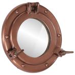 vidaXL Wandspiegel patrijspoort Ø23 cm aluminium en glas, Huis en Inrichting, Woonaccessoires | Spiegels, Verzenden, Nieuw